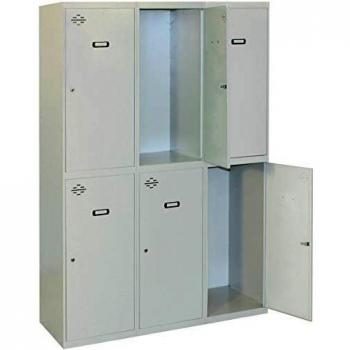 Taquilla de vestuario 3 cuerpos 2 puertas