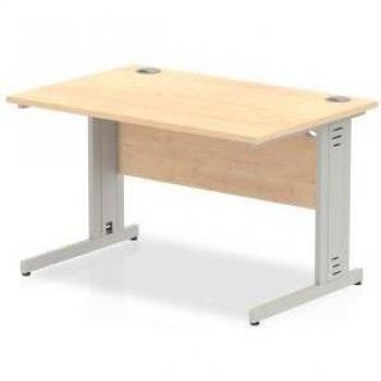 Impulse Cable Managed 1200 Rectangle Desk with Maple Top