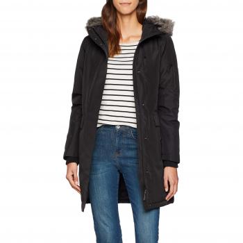 SELECTED FEMME Slfwammy Chaqueta Técnica B, Abrigo para Mujer, Negro, Talla 40