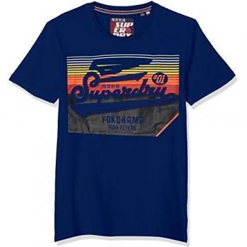 Camiseta Superdry para Hombre, Azul (Downhill Blue T6g), M