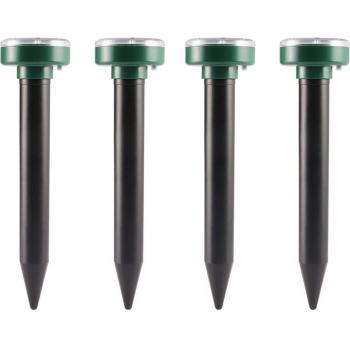 4PCS Solar Animal Repellent Spikes for Lawn