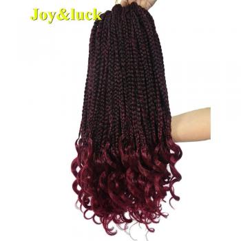 Extensions 18 Joy & Luck Synthétique – Ombre Boucle Tressage Crochet