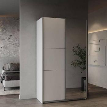 Armario Ghost Blanco Mate 2 Puertas Correderas 203x117 cm