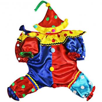 Small Medium Pet Clown Costume