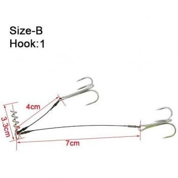 Hameçon de pêche au brochet Spinpoler #2/0