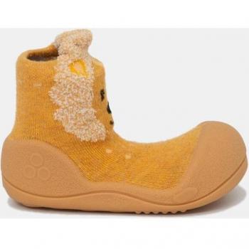 Zapatillas Attipas para bebé en amarillo con león