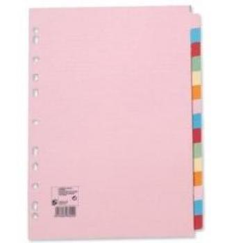 Assorted Color Manilla Board Dividers – Pack of 10
