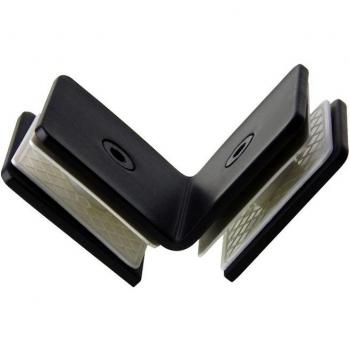 Montura Negra para Cristales de Ducha con Angulos Variados