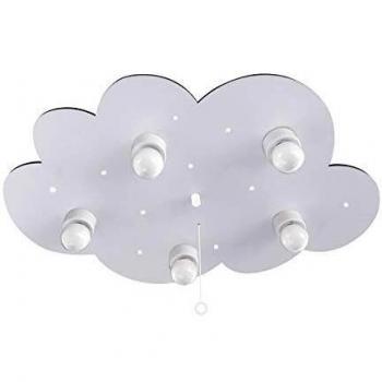 Grey 5-Bulb Cloud Ceiling Light