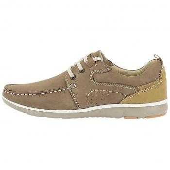 Size 46 Men's Bitter & Sweet Beige Loafers with Lacing