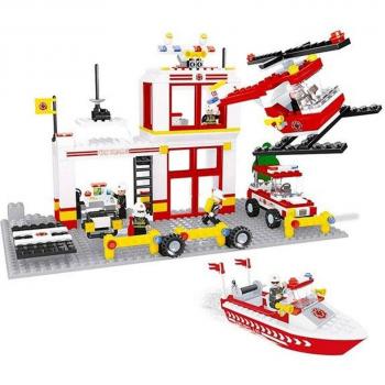 Construcción Brigada de Bomberos Ausini 433 piezas + 6 años