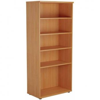 TC 1800mm Beech Bookcase with Four Adjustable Shelves – WDS1845BE