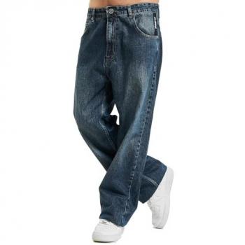 Men's Dangerous DNGRS Homie Baggy Jeans (Blue)