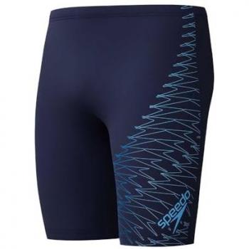 Speedo Medley Logo Jammers – Dual Color (Navy/Lagoon Blue), UK 32 Men's Size