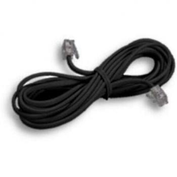 Extensión Telefónica FME Negra 2 Enchufes 6/4 MT3 – Modelo FANTON