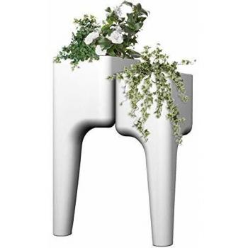Jardinière Kiga S en polypropylène blanc