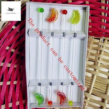 Fruit Themed Cocktail Stir Sticks