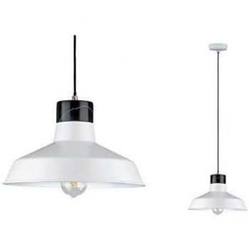 Neordic Embla LB17 Pendelleuchte – Max. 20 W, E27, 230 V, Weiß/Gold