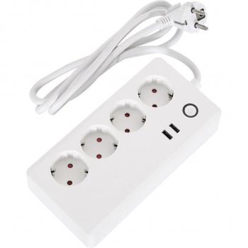 EFECTOLED Mehrfachsteckdose mit WLAN und USB-Ladefunktion
