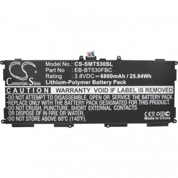 Cameron Sino 6800mAh Battery for Samsung SM-T533