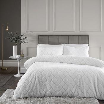 Catherine Lansfield Cosy Diamond Duvet Cover Set