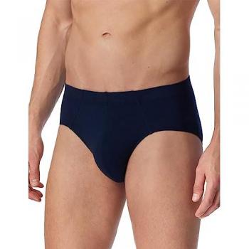 Schiesser Herren Supermini Slip 3er-Pack aus Bio-Baumwolle, dunkelblau, Größe XL