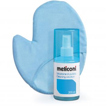 Soluzione di Pulizia Meliconi C‑200G 200 ml e Guanto Microfibra