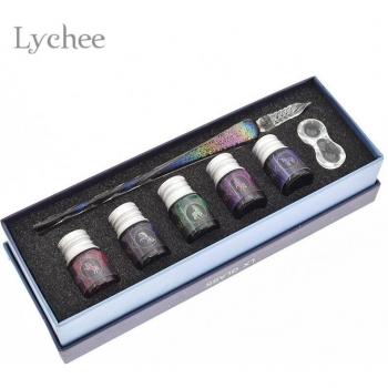 Colorful Glass Dip Pen Set for Paper Crafts