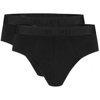 Ten Cate Heren Slip 2-Pack Katoen Stretch Zwart