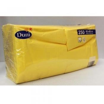Duni 250 Zelltuch Servietten Gelb 40x40 cm