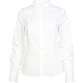 Hemdbluse von Marc O'Polo, Weiß, Größe 42, Langarm, Slim Fit
