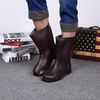 Aleafalling British Style PVC Rain Boots