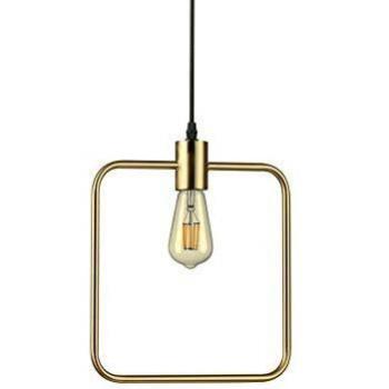 Netlighting Abc 1 Light Ceiling Pendant Antique Brass E27