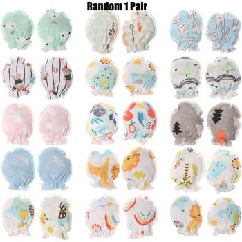 Gants coton couleurs bébé