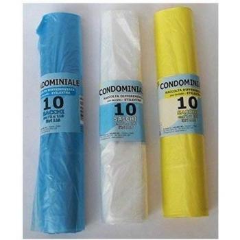 Sacchi per rifiuti Gel Sac 972210HD con legaccio neutro