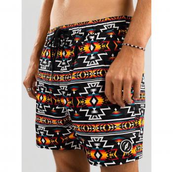 Dravus Venue Shorts – Black Geo Design