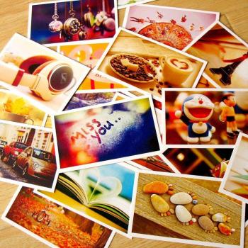 Mini cartes d'anniversaire vintage