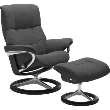 Stressless® Mayfair Relaxsessel mit Hocker, Set, Signature Base, Schwarz, Größen S, M & L
