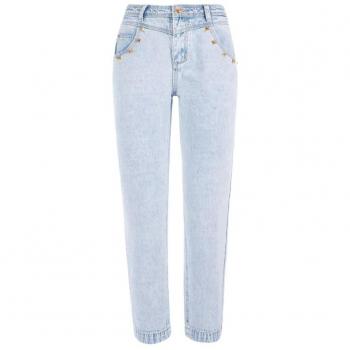 Yes Zee Blue Cotton Straight Jeans