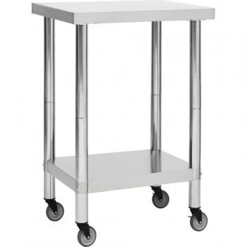 Commerciële keukenwieltafel – 60 cm gastronomische werkplaat