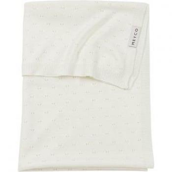 Coperta Ajour in bambù per neonati bianco sporco 100 x 150 cm