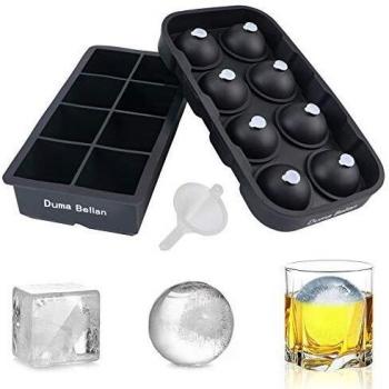 Premium Silicone Ice Cube Mold for Cocktails and Whiskey