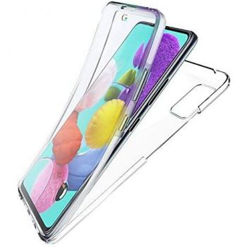 N NEWTOP Cover Compatibile con Samsung Galaxy S21, Custodia Crystal Case in TPU Silicone Gel PC Protezione 360° Fronte Retro Completa