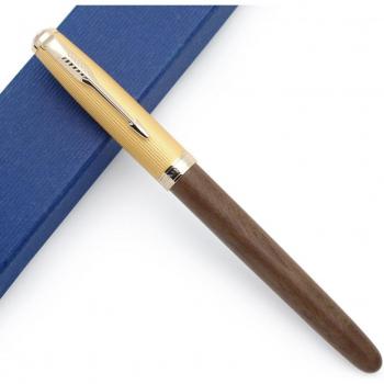 Jinhao 85 Stilvoller Metall-Holz Stift mit 0,38mm Tinte
