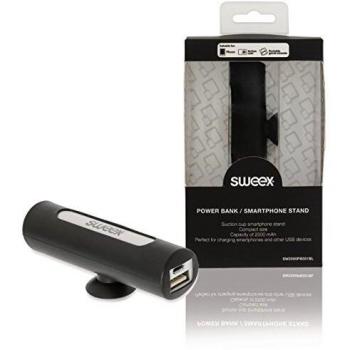 Support Smartphone & Powerbank Sweex 2500 mAh Noir