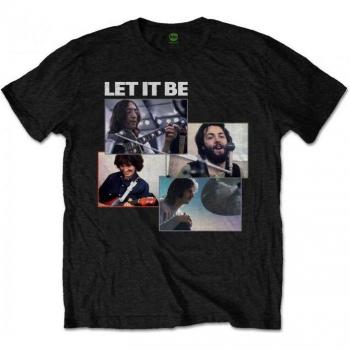 Unisex XL Black T-Shirt Let It Be
