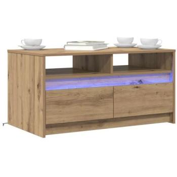 Artisan Oak Coffee Table 90x50x45 cm – Engineered Wood by VidaXL