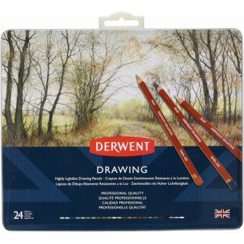 Derwent Inspiración: Caja Metálica con 24 Lápices Drawing