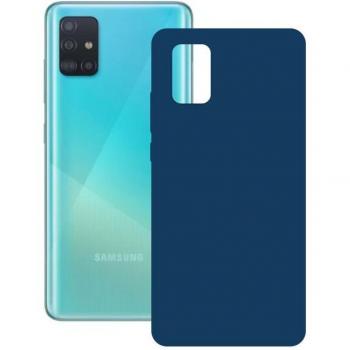 Protector de Móvil KSIX: Funda Silk Azul TPU 5G