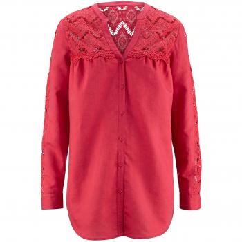Alba Moda Webware Damenbluse – atmungsaktive Spitze – EU‑36